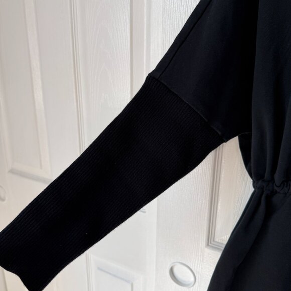 Varley Adelaine Black Pullover Mock Neck Sweatshirt Oversized Small fits Medium - Picture 4 of 7